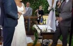 Roger e Marisa se casaram num linfo final de tarde no Haras São Bento